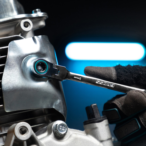 Набор ключей комбинированных с трещоткой, 8-19 мм, 7 шт, шарнирные, CrV Gross по ценам производителя в Краснодаре с доставкой по всей России