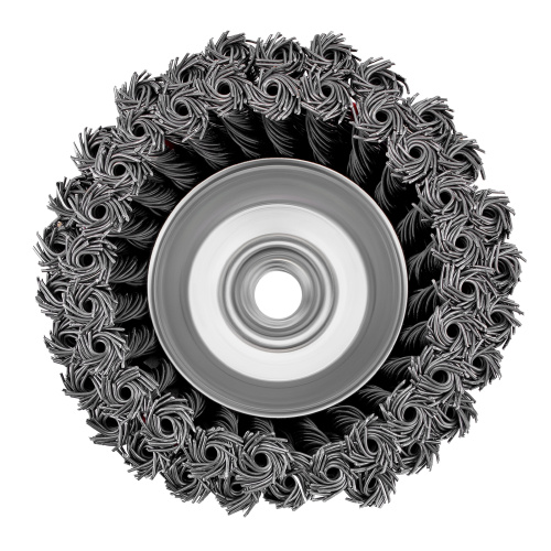 Щетка для УШМ, 125 мм, М14, "чашка", двухрядная, крученая проволока 0.8 мм Matrix по ценам производителя в Краснодаре с доставкой по всей России