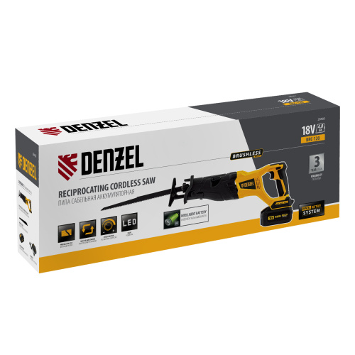 Пила сабельная аккумуляторная бесщет BRC-120,  18В Li-Ion Denzel по ценам производителя в Краснодаре с доставкой по всей России