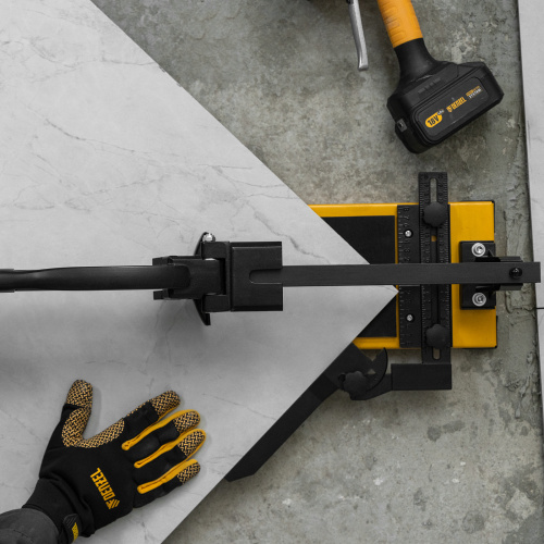 Плиткорез рельсовый 1000х16мм, каретка на подш., стальная станина, усил. рукоятка-пенал Denzel по ценам производителя в Краснодаре с доставкой по всей России