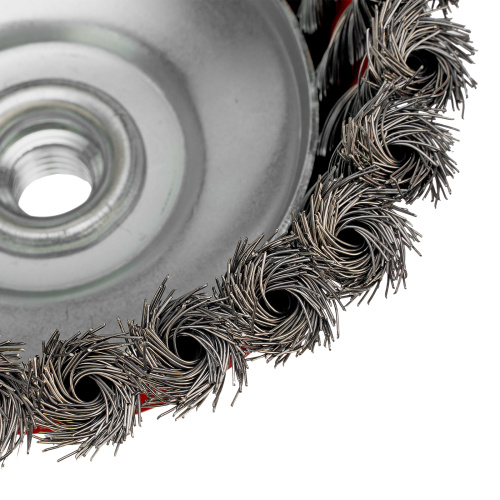 Щетка для УШМ, 125 мм, М14, "чашка", крученая проволока 0.35 мм Matrix по ценам производителя в Краснодаре с доставкой по всей России