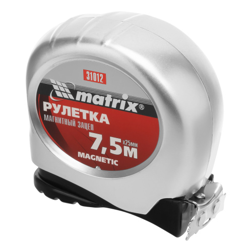 Рулетка Magnetic,7,5 м х 25 мм,магнитный зацеп Matrix по ценам производителя в Краснодаре с доставкой по всей России