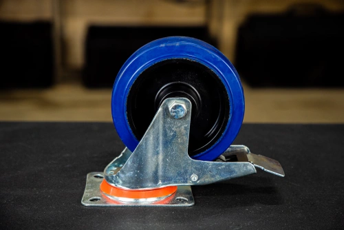 Колесо поворотное резина SRCLb 63 160 мм с тормозом (N) по ценам производителя в Краснодаре с доставкой по всей России