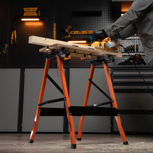 Верстак-тиски, 640 х 520 х 790 мм, портативный Sparta по ценам производителя в Краснодаре с доставкой по всей России