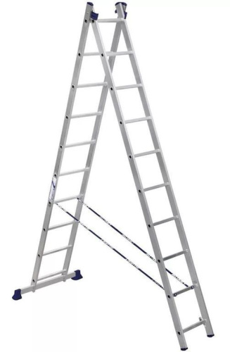 Лестница 2-х секционная алюминиевая 2*10 по ценам производителя в Краснодаре с доставкой по всей России