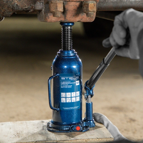 Домкрат гидравлический бутылочный, 12 т, h подъема 227-457 мм Stels по ценам производителя в Краснодаре с доставкой по всей России
