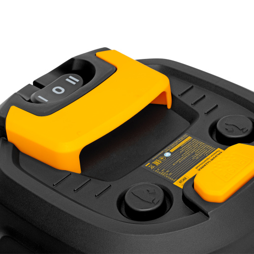 Пылесос строительный RVC20, 1400 Вт, бак 20 л, шланг 3 м, розетка с автосинхр. Denzel по ценам производителя в Краснодаре с доставкой по всей России