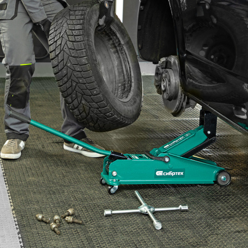 Домкрат гидравлический подкатной, 3 т, 192-532 мм, SUV Сибртех по ценам производителя в Краснодаре с доставкой по всей России