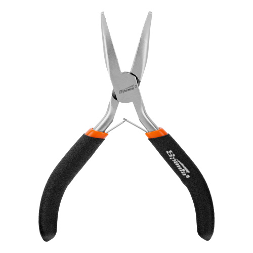 Длинногубцы изогнутые Mini, 130 мм, никелированные, авторазжим Sparta по ценам производителя в Краснодаре с доставкой по всей России