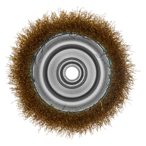 Щетка для УШМ, 125 мм, М14, "чашка", латунированная витая проволока Matrix по ценам производителя в Краснодаре с доставкой по всей России