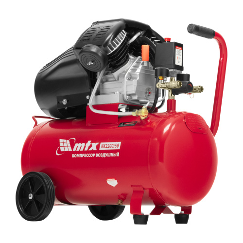Компрессор воздушный КК-2200/50, 2,2 кВт, 350 л/мин, 50 л, прямой привод, масляный MTX по ценам производителя в Краснодаре с доставкой по всей России