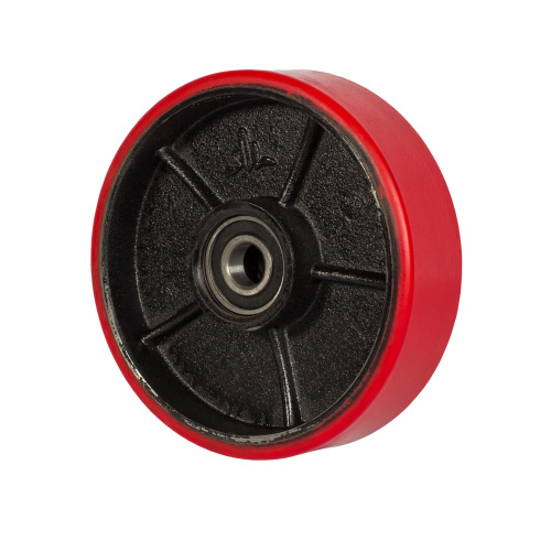 Колесо гидравлической тележки с подшипниками, полиуретан, 160 х 50мм по ценам производителя в Краснодаре с доставкой по всей России