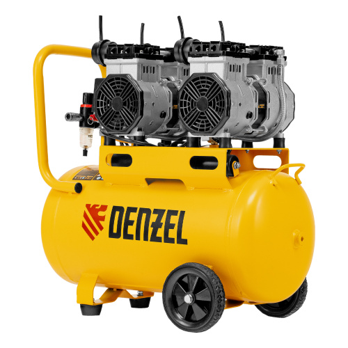 Компрессор безмасляный, малошумный DLS 2200/50, 2200 Вт, 2x1100, 50 л, 380 л/мин Denzel по ценам производителя в Краснодаре с доставкой по всей России