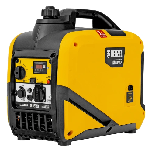Генератор инверторный GS-2200iS, 2,2 кВт, 230 В, закрытый корпус, ручной старт DENZEL по ценам производителя в Краснодаре с доставкой по всей России