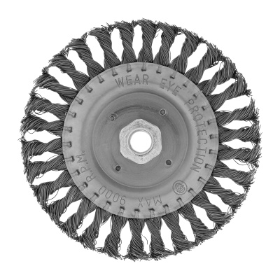 Щетка для УШМ 150 мм, М14, плоская, крученая проволока 0.5 мм Matrix по ценам производителя в Краснодаре с доставкой по всей России