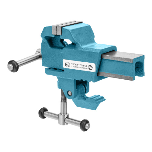 Тиски слесарные, 63 мм, крепление для стола, винтовой зажим (Глазов) по ценам производителя в Краснодаре с доставкой по всей России