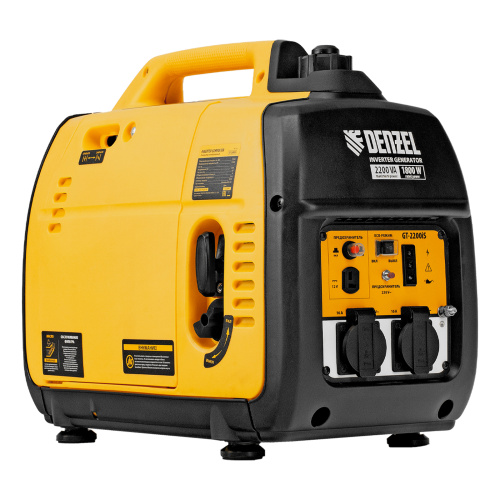 Генератор инверторный GT-2200iS, 2.2 кВт, 230 В, бак 4 л, закрытый корпус, ручной старт Denzel по ценам производителя в Краснодаре с доставкой по всей России