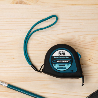 Рулетка "Ergonomisch",5 м x 25 мм,магнитный обрезиненный зацеп Gross по ценам производителя в Краснодаре с доставкой по всей России