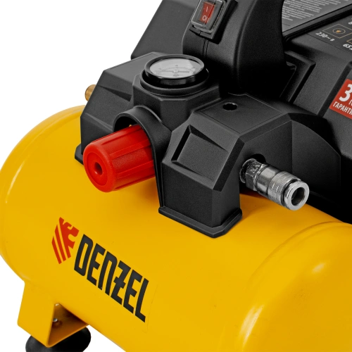 Компрессор  DLS750/6 безмасляный малошумный 750 Вт, 140 л/мин,ресивер 6 л Denzel по ценам производителя в Краснодаре с доставкой по всей России