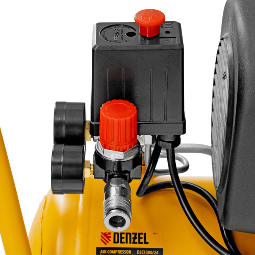 Компрессор воздушный DLC1300/24 безмасляный 1.3 кВт, 24 литра, 206 л/мин Denzel по ценам производителя в Краснодаре с доставкой по всей России