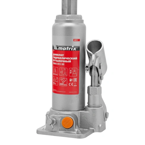 Домкрат гидравлический бутылочный, 2 т, h подъема 181-345 мм, в пластиковом кейсе Matrix по ценам производителя в Краснодаре с доставкой по всей России