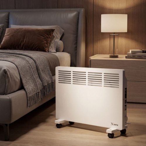 Конвектор электрический КМ-2000.2, 230 В, 2000 Вт, X-образный нагреватель, колеса, термостат MTX по ценам производителя в Краснодаре с доставкой по всей России