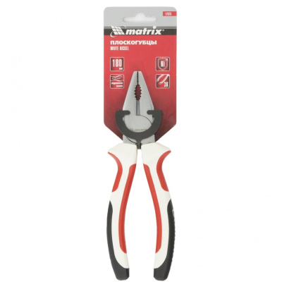 Плоскогубцы WHite Nickel, 180 мм, никелированные, трехкомпонентные рукоятки Matrix по ценам производителя в Краснодаре с доставкой по всей России