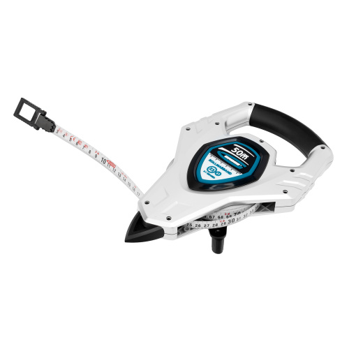 Рулетка геодезическая 50 м х 13 мм, откр, корп, металлическая лента, Super-Нейлон, двусторонняя шкала Gross по ценам производителя в Краснодаре с доставкой по всей России