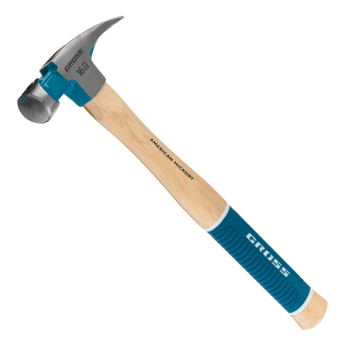 Молоток-гвоздодер, 450 г, угол 75, магнит, обрезиненная рукоятка American hickory GROSS по ценам производителя в Краснодаре с доставкой по всей России