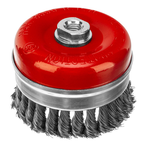 Щетка для УШМ Heavy Duty, 100 мм, М14, "чашка", крученая проволока 0.5 мм Matrix по ценам производителя в Краснодаре с доставкой по всей России