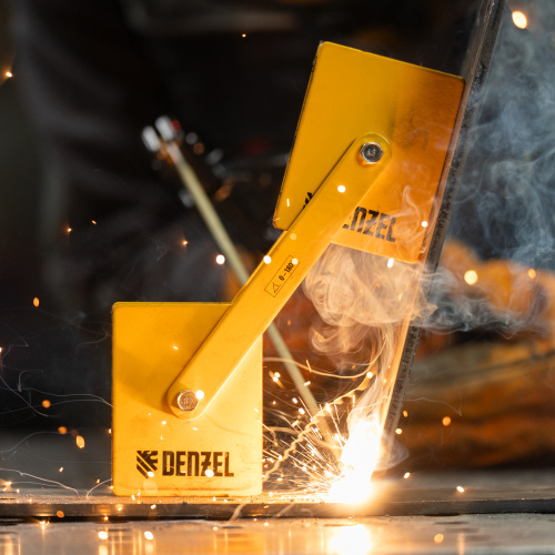 Фиксатор магнитный регулируемый для сварочных работ усилие 50 LB Denzel по ценам производителя в Краснодаре с доставкой по всей России