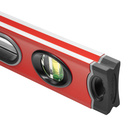 Уровень алюминиевый, 600 мм, 3 глазка, ударопрочные заглушки, двухкомпонентные ручки Matrix ProFI по ценам производителя в Краснодаре с доставкой по всей России