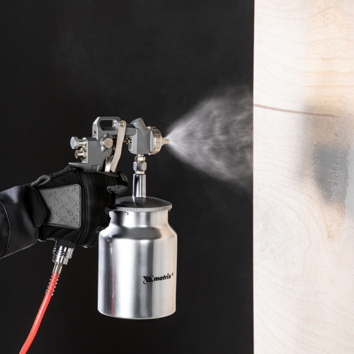 Краскораспылитель пневматический с нижним бачком V 1, 0 л, сопло D 1.2, 1.5 и 1.8 мм Matrix по ценам производителя в Краснодаре с доставкой по всей России