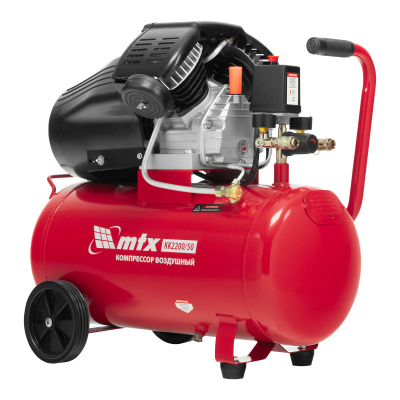 Компрессор воздушный КК-2200/50, 2,2 кВт, 350 л/мин, 50 л, прямой привод, масляный MTX по ценам производителя в Краснодаре с доставкой по всей России
