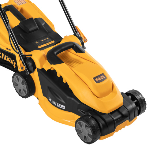 Газонокосилка электрическая GM-1200, 1200 Вт, ширина 32 см, 3 уровня, травосборник 25 л. Denzel по ценам производителя в Краснодаре с доставкой по всей России