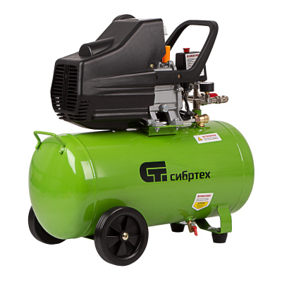 Компрессор воздушный КК-1500/50, 1.5 кВт, 198 л/мин, 50 л, прямой привод, масляный Сибртех по ценам производителя в Краснодаре с доставкой по всей России