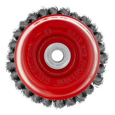 Щетка для УШМ, 125 мм, М14, "чашка", двухрядная, крученая проволока 0.35 мм Matrix по ценам производителя в Краснодаре с доставкой по всей России
