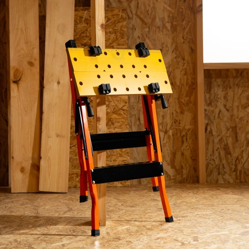 Верстак-тиски, 605 х 635 х 750 мм, портативный Sparta по ценам производителя в Краснодаре с доставкой по всей России