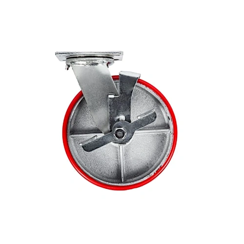 Колесо большегрузное поворотное с тормозом SCpb 42 100мм купить в Москве с доставкой по всей России | ProtosMarket.ru