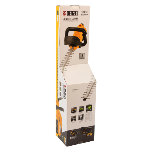 Кусторез аккумуляторный RBC510-36, Li-ion, 36 В, 4 Ач, нож 510 мм, поворотная ручка Denzel по ценам производителя в Краснодаре с доставкой по всей России