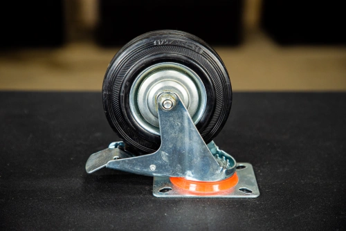 Колесо поворотное резина SRCLb 55 125 мм с тормозом (N) по ценам производителя в Краснодаре с доставкой по всей России