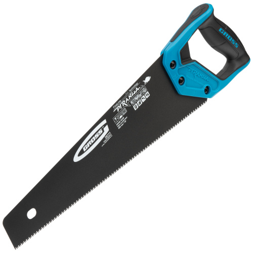 Ножовка по дереву "Piranha", 400 мм, 11-12 TPI, зуб-3D, каленый зуб, тефлоновое покрытие полотна, двухкомпонентная рукоятка Gross по ценам производителя в Краснодаре с доставкой по всей России