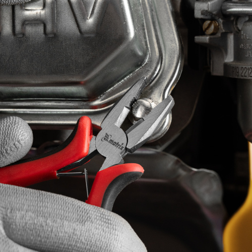 Плоскогубцы Mini, 130 мм, никелированные, авторазжим, двухкомпонентные рукоятки Matrix по ценам производителя в Краснодаре с доставкой по всей России