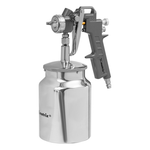 Краскораспылитель пневматический с нижним бачком V 1, 0 л, сопло D 1.2, 1.5 и 1.8 мм Matrix по ценам производителя в Краснодаре с доставкой по всей России