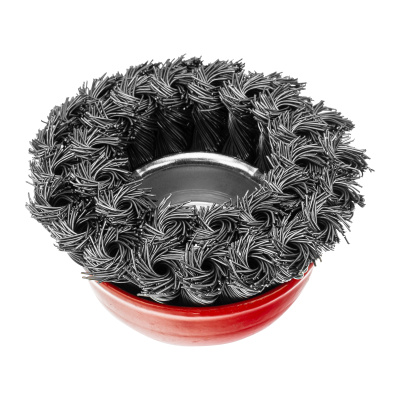 Щетка для УШМ, 75 мм, М14, "чашка", двухрядная, крученая проволока 0.5 мм Matrix по ценам производителя в Краснодаре с доставкой по всей России