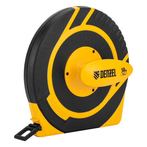 Рулетка геодезическая 50 м х 15 мм, закрытый корпус, фиберглассовая лента Denzel по ценам производителя в Краснодаре с доставкой по всей России