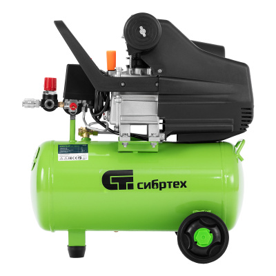 Компрессор воздушный КК-1100/22, 1, 1 кВт, 135 л/мин, 22 л, прямой привод, масляный Сибртех по ценам производителя в Краснодаре с доставкой по всей России