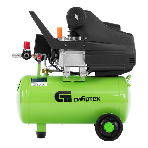 Компрессор воздушный КК-1100/22, 1, 1 кВт, 135 л/мин, 22 л, прямой привод, масляный Сибртех по ценам производителя в Краснодаре с доставкой по всей России