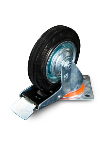 Колесо поворотное резина SCb 63 160 мм с тормозом (N) по ценам производителя в Краснодаре с доставкой по всей России