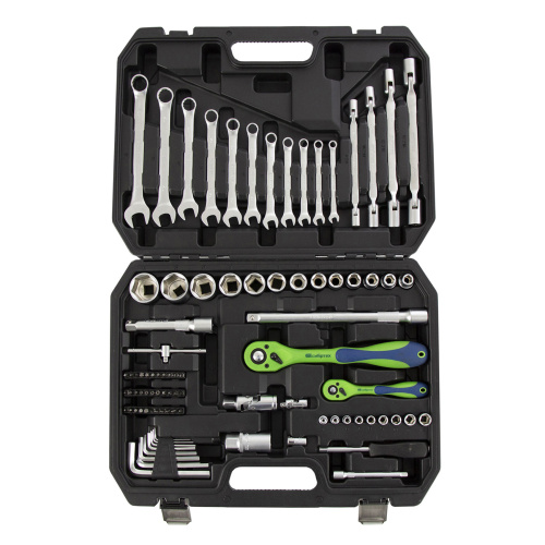 Набор инструментов 89 предметов, CrV 1/2", 1/4" Сибртех по ценам производителя в Краснодаре с доставкой по всей России